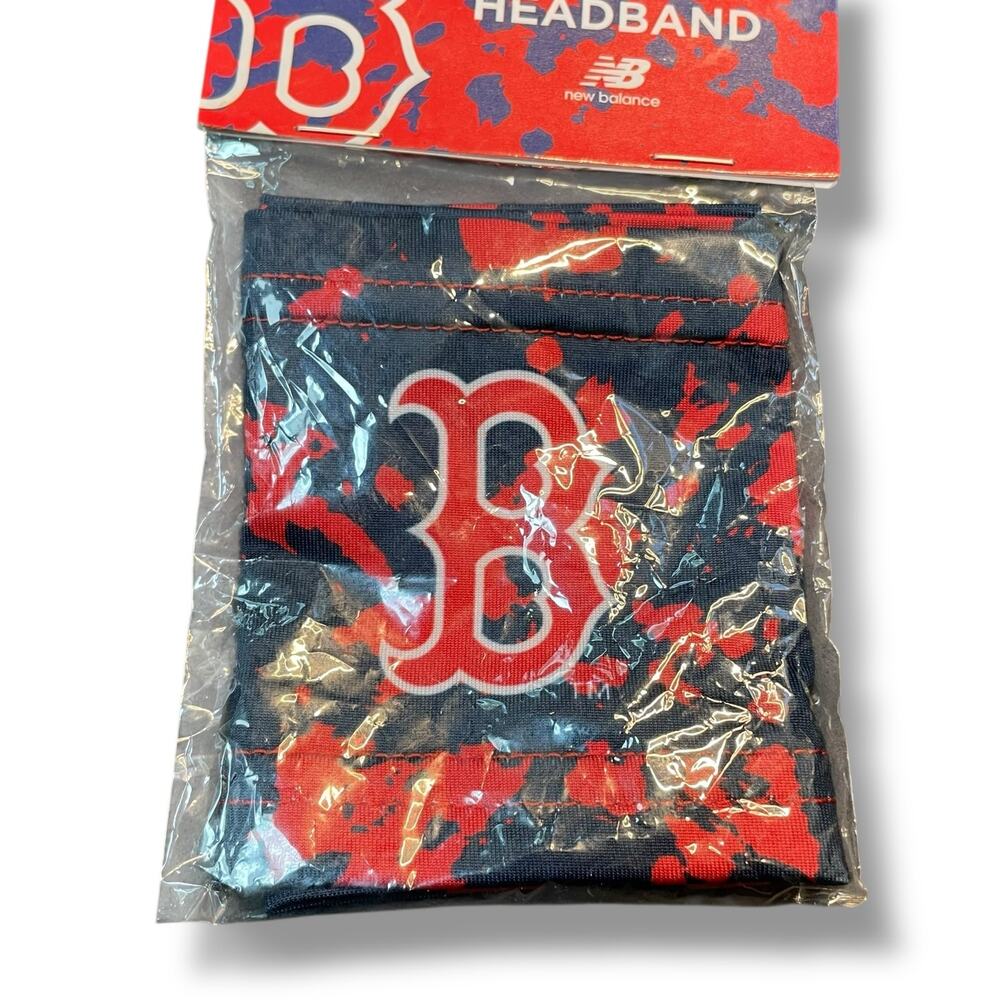 Boston Red Sox New Balance Headband Fenway SGA 5/16/22 Stadium Giveaway Navy Red - Picture 5 of 11